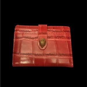 Kurt Geiger Croc Embossed Leather Card Holder NWT - NIB